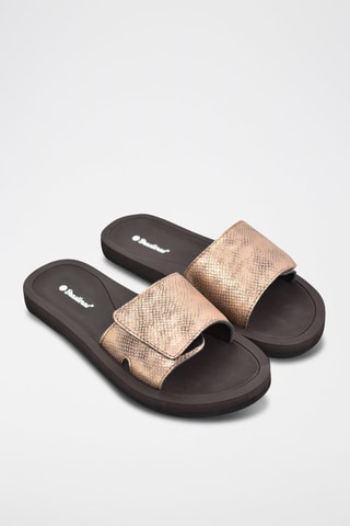 Mules - Noir et doré