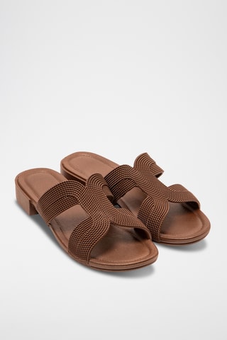 Mules à talons - Marron
