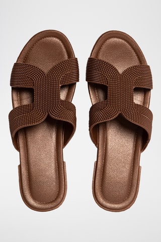 Mules à talons - Marron