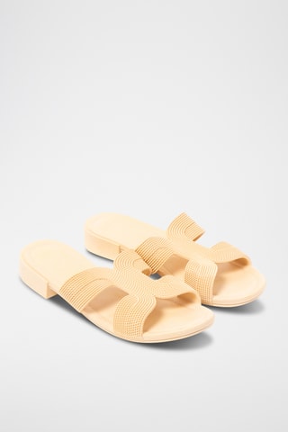 Mules à talons - Beige