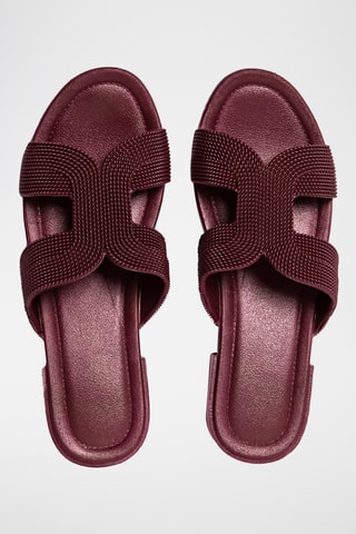 Mules à talons- Bordeaux
