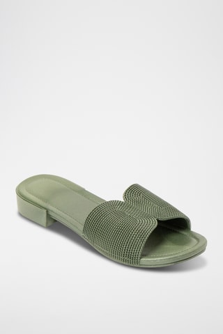 Mules à talons - Vert