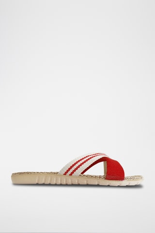 Mules - Rouge et beige