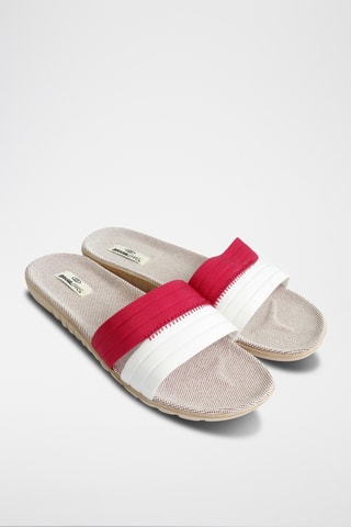 Mules - Rouge et blanc