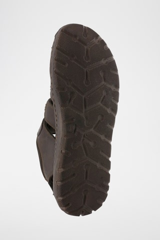 Sandales en cuir - Marron foncé