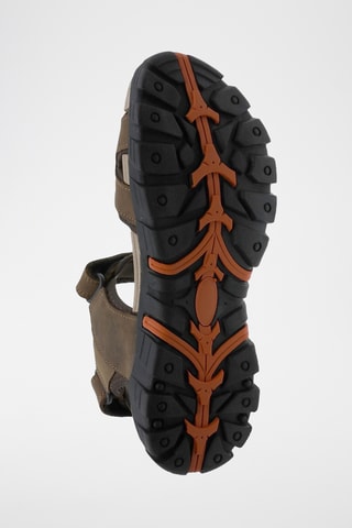 Sandales en cuir - Marron foncé