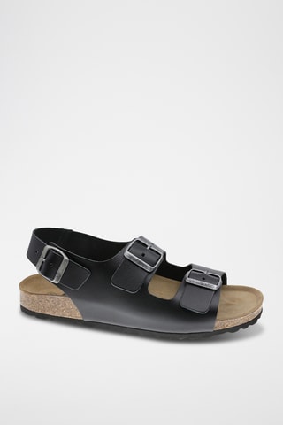Sandales en cuir - Noir