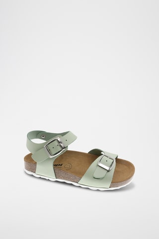 Sandales en cuir - Vert clair
