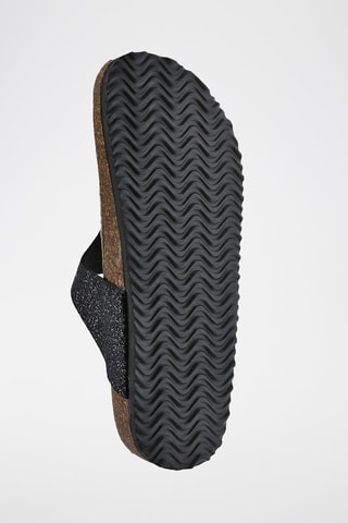 Tongs - Noir et argenté