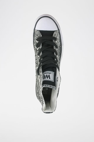 Tennis montantes Noir et écru - Noir