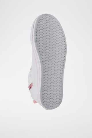 Baskets montantes - Blanc et rose