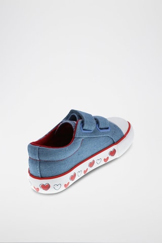 Tennis en jean - Bleu