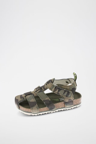 Sandales en jean - Kaki