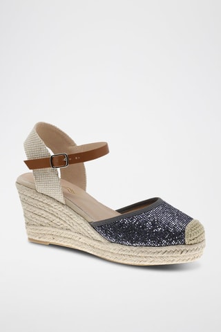 Sandales compensées - Argenté