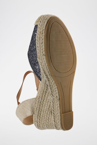 Sandales compensées - Argenté