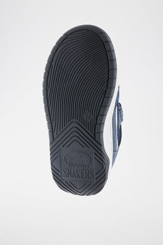 Baskets en cuir - Bleu marine