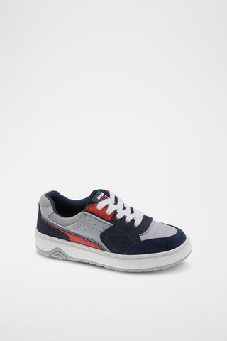 Baskets en cuir - Bleu marine