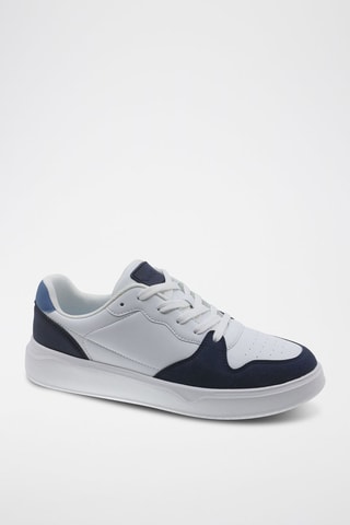 Baskets - Blanc et bleu marine