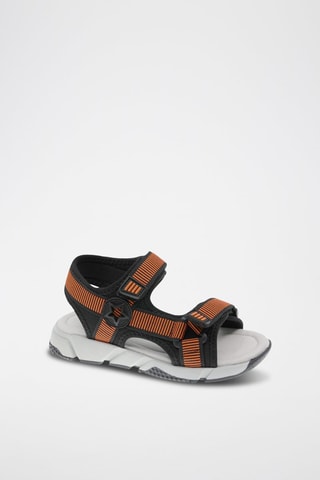 Sandales - Noir et orange