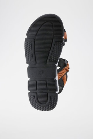 Sandales - Noir et orange
