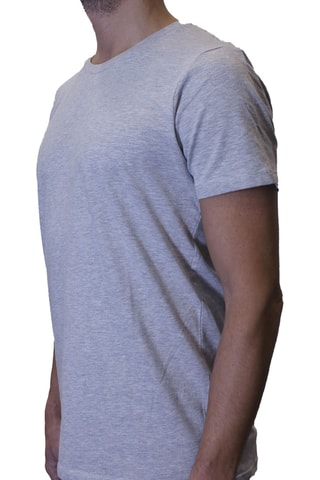 T-shirt Cinzento mesclado e preto