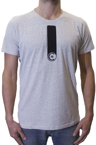 T-shirt Cinzento mesclado e preto