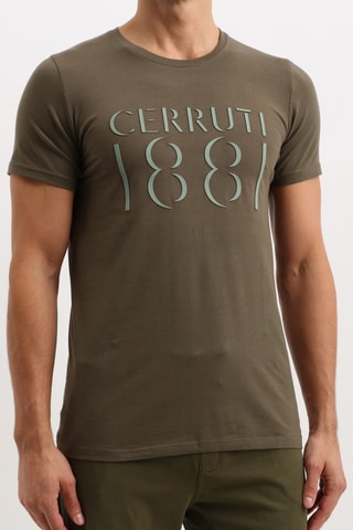 T-shirt Caqui e verde