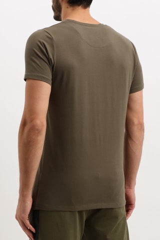 T-shirt Caqui e verde
