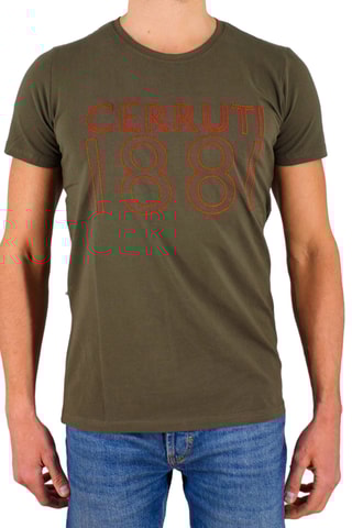 T-shirt Caqui e vermelho