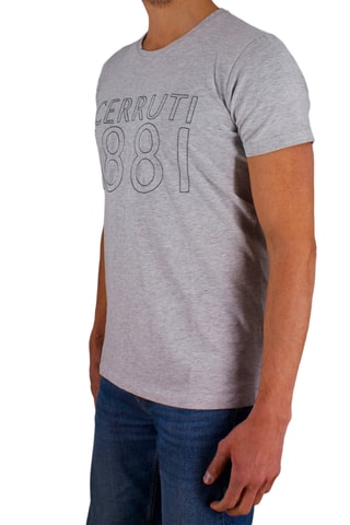 T-shirt Cinzento mesclado e preto