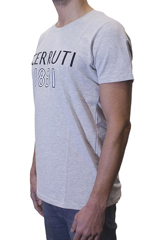 T-shirt Cinzento mesclado e preto