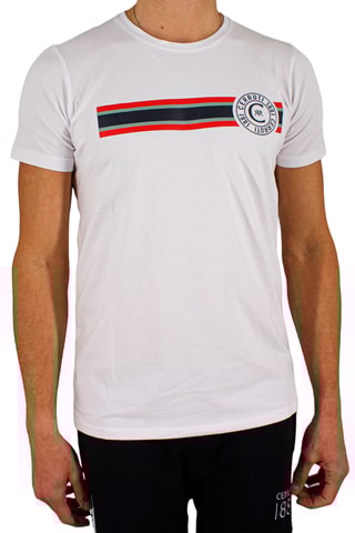T-shirt Branco e vermelho