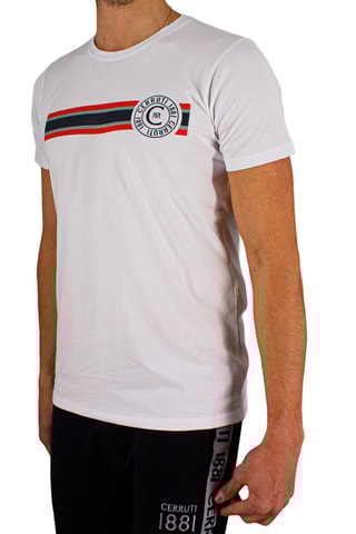 T-shirt Branco e vermelho