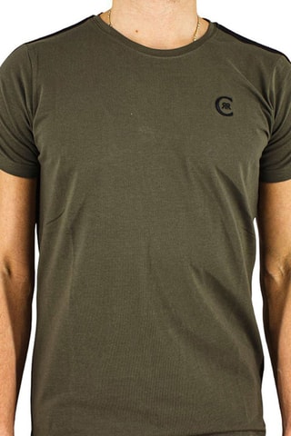 T-shirt Caqui e preto