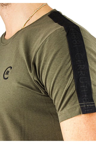 T-shirt Caqui e preto