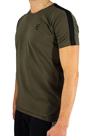 T-shirt Caqui e preto