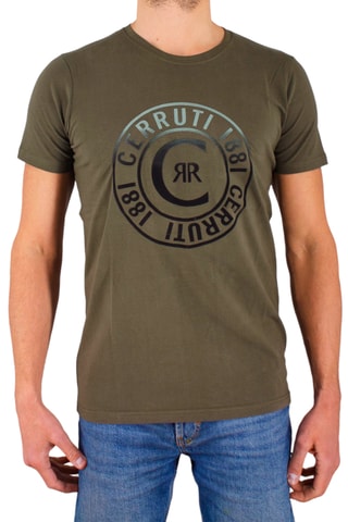 T-shirt Caqui e preto