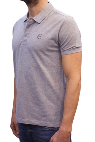 Polo regular - Cinzento mesclado