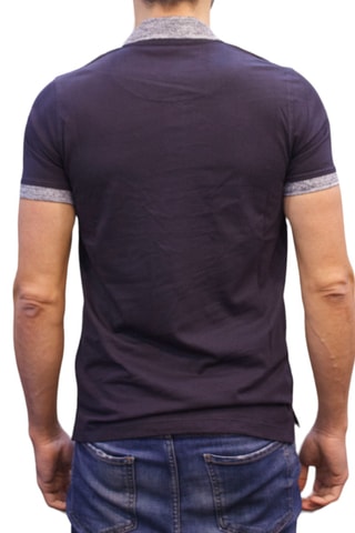 Polo regular - Azul-escuro