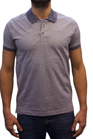 Polo regular - Cinzento-claro mesclado
