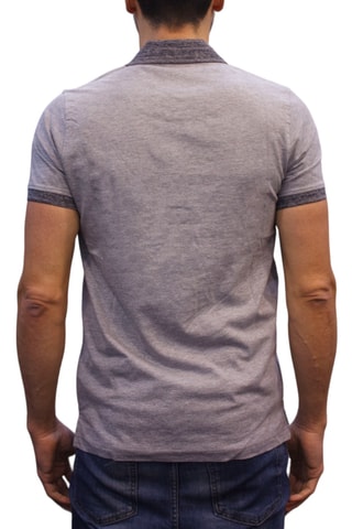 Polo regular - Cinzento-claro mesclado