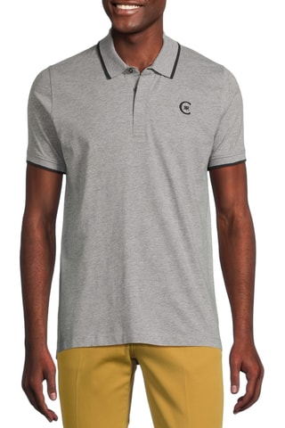 Polo regular - Cinzento-claro mesclado