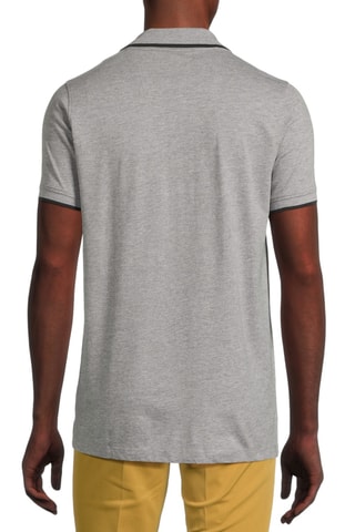 Polo regular - Cinzento-claro mesclado