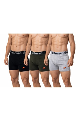 3 boxers - Cinzento-claro mesclado, preto e caqui