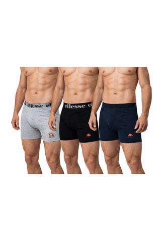 3 boxers - Preto e cinzento - Ellesse