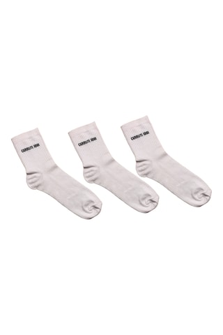 3 pares de meias - Branco