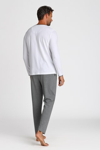 Pijama Branco e cinzento