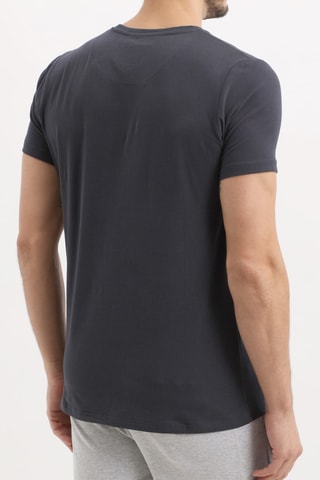 T-shirt Azul-marinho e branco