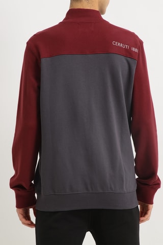 Sweat Cinzento e bordô