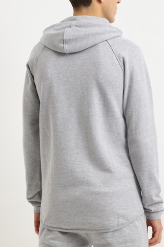 Sweat com capuz Cinzento mesclado